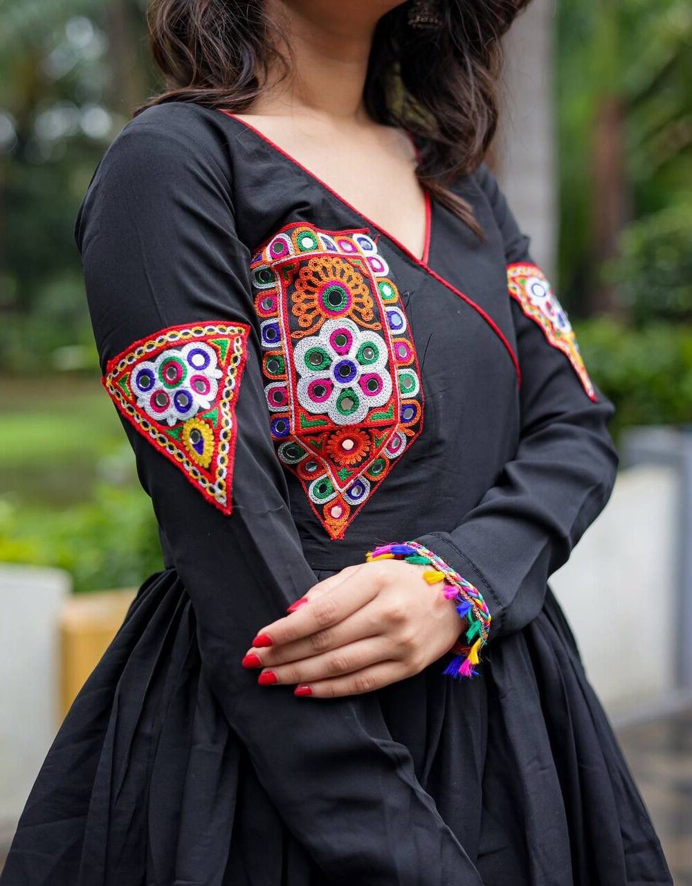Black Dhoti Kediyu for Women Navratri Special - Image 6